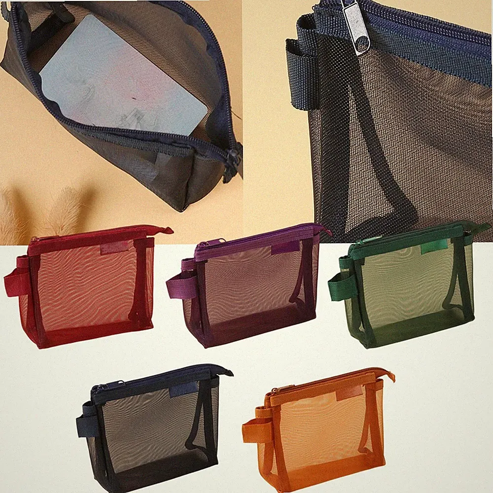 Für Kopfhörer Nylon Reißverschluss Tasche für Reise Retro Style Multifunktio