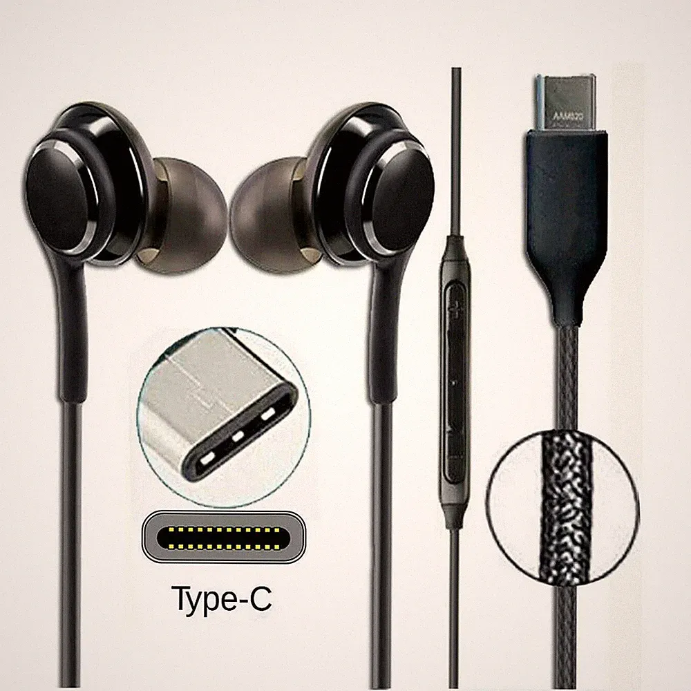 Für Samsung AKG USB C Typ C Kopfhörer Stereo Musik Sport Ohrhörer