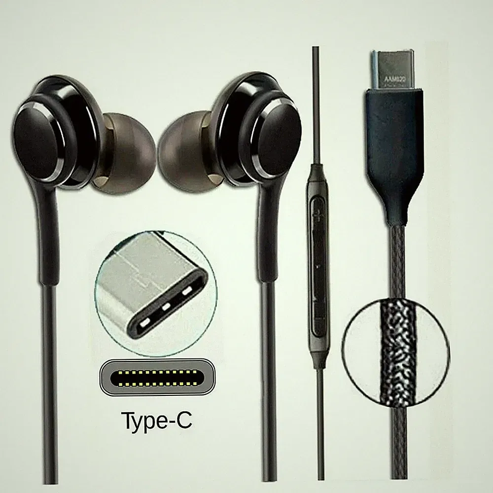 Für Samsung AKG USB C Typ C Kopfhörer Stereo Musik Sport Ohrhörer