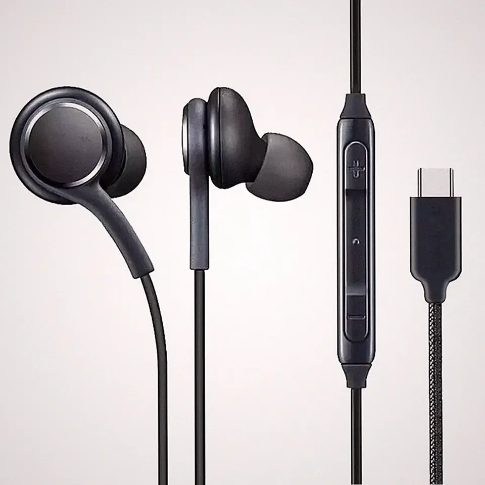 Für Samsung AKG USB C Typ C Kopfhörer Stereo Musik Sport Ohrhörer Earbuds