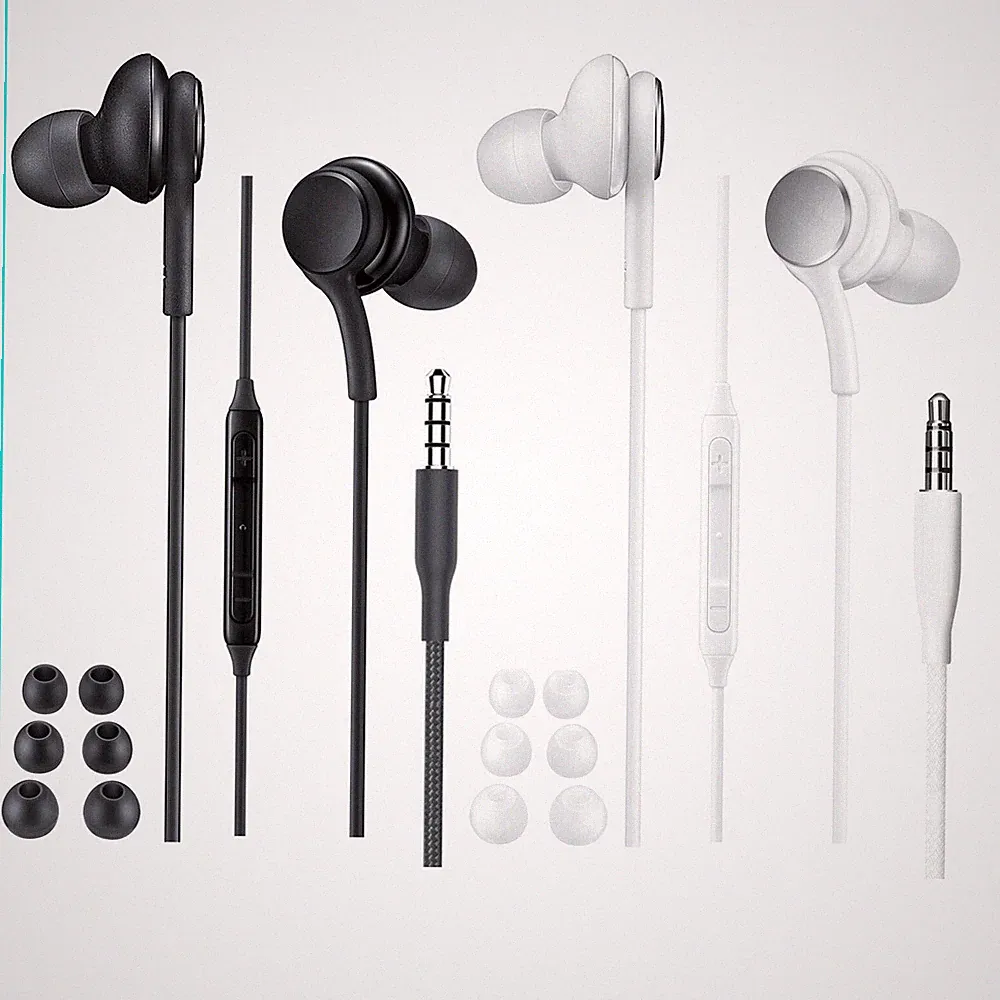 Für Samsung Galaxy Handy Tablet in Ear Kopfhörer Headset Aux Anschluss Mikrofon