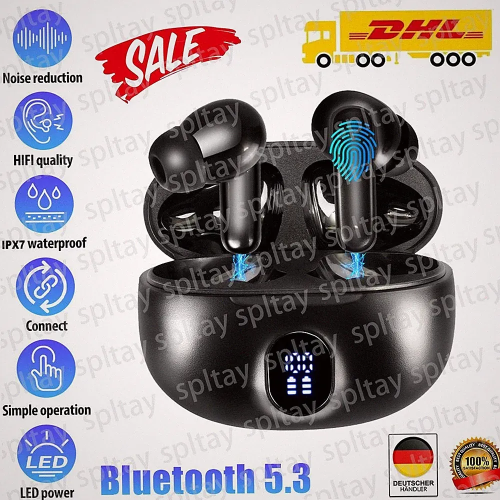 Für Samsung iPhone Sport Handy Kopfhörer Bluetooth TWS Stereo Kabellos Headset
