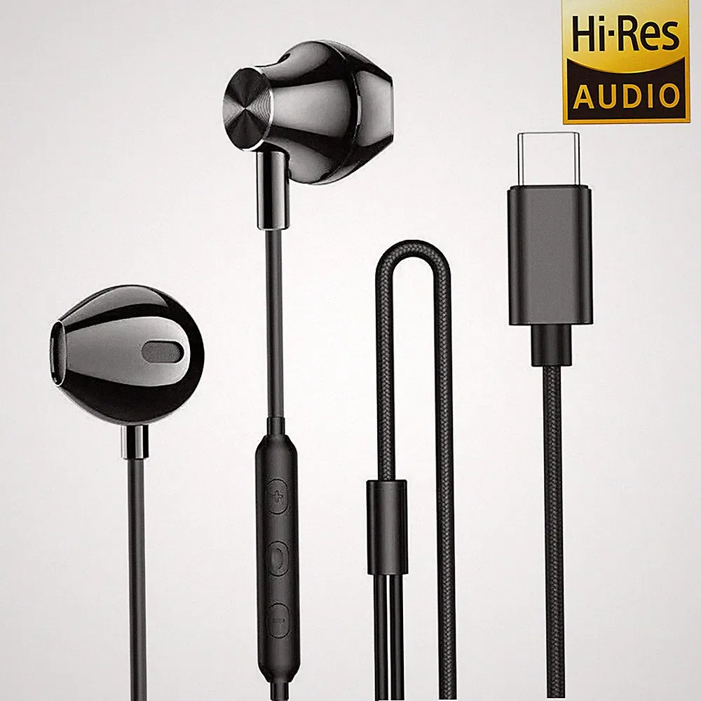 Für Tablets Notebook Smartphone Usb C Kopfhörer Headset Digitalchip Mikrofon
