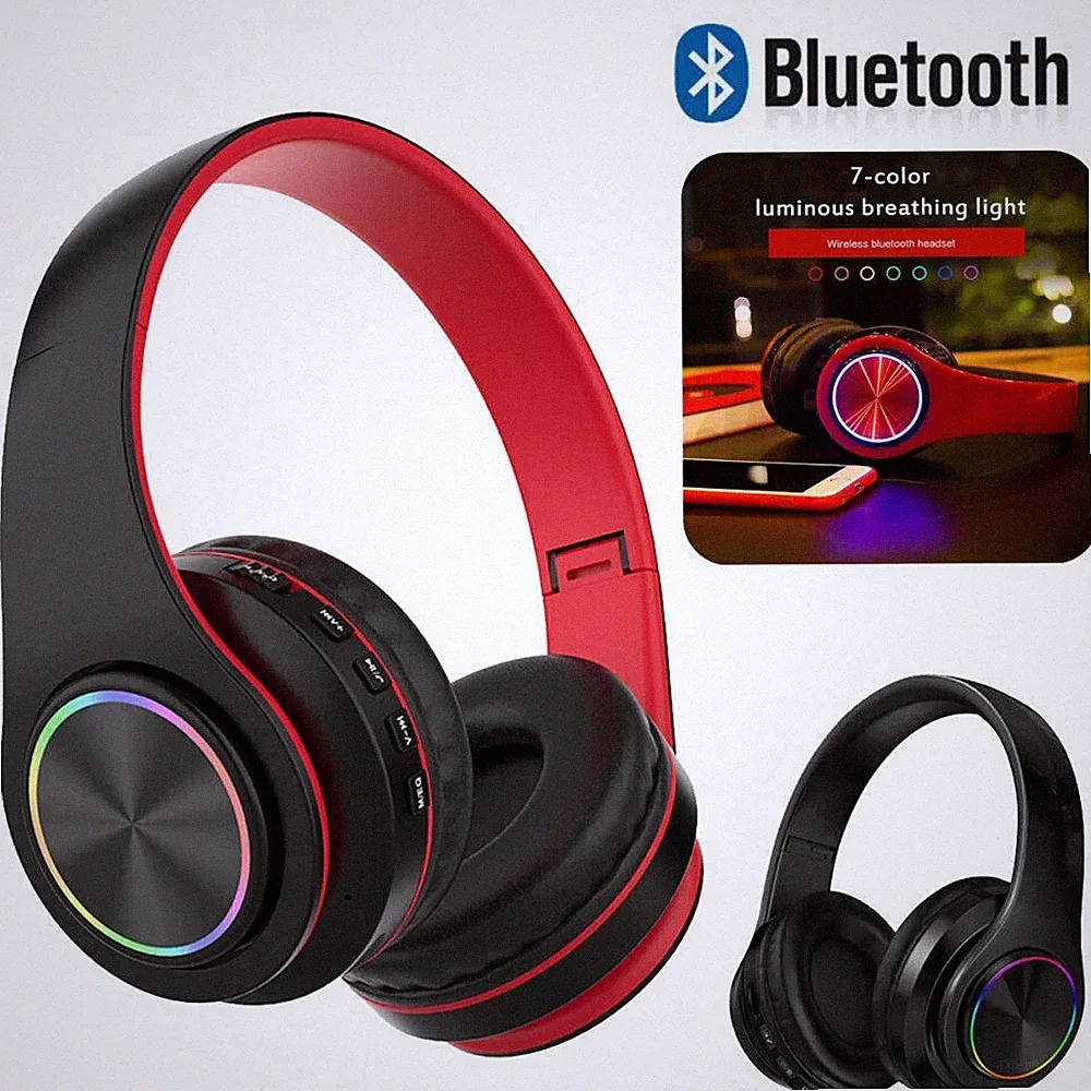 Funkkopfhörer Stereo On Ear Kabellos Kopfhörer Bluetooth 5.0 für TV PC Phone MP3