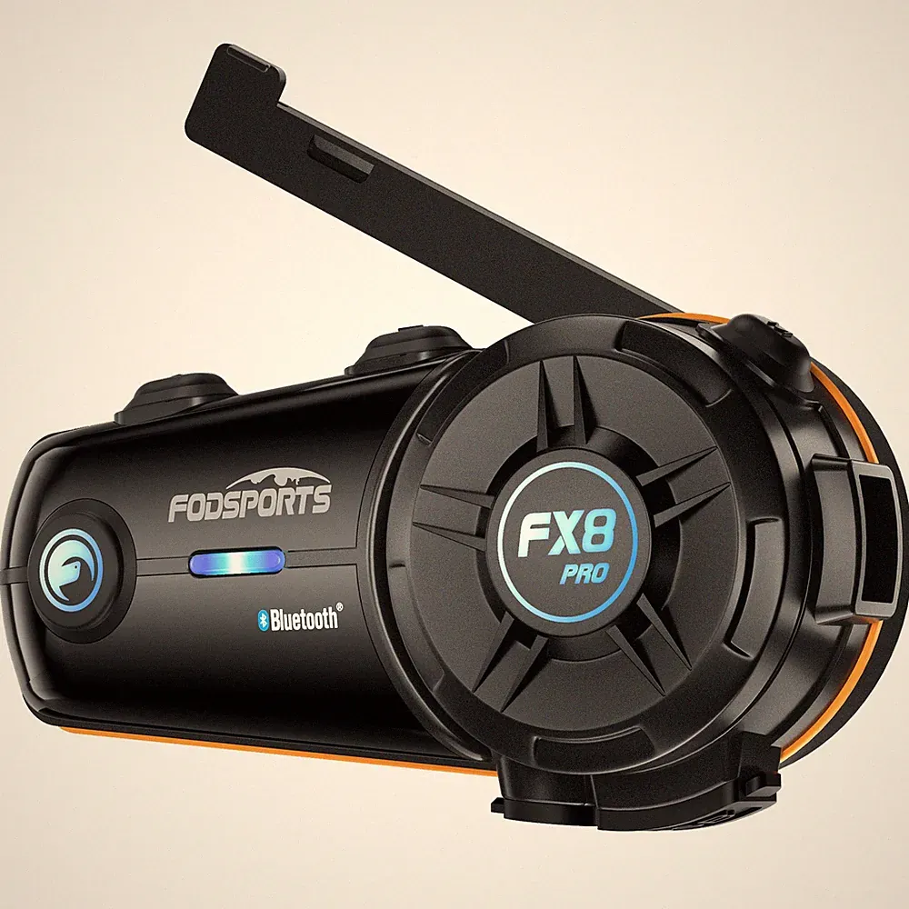 FX8 PRO Motorrad Helm Gegensprechanlage Fahrrad Bluetooth Headset Dual Chip FM