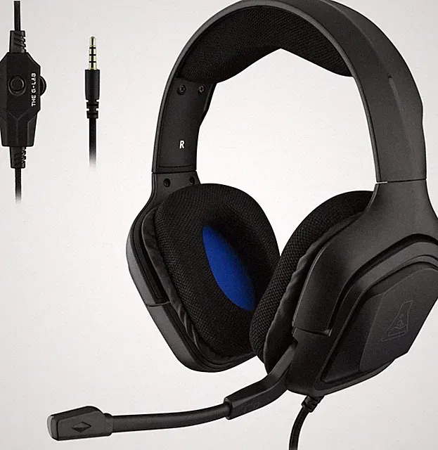 G-LAB COBALT Gaming 3,5mm klinke Stereo Gamer-Headset Audio High-End Top B-Ware