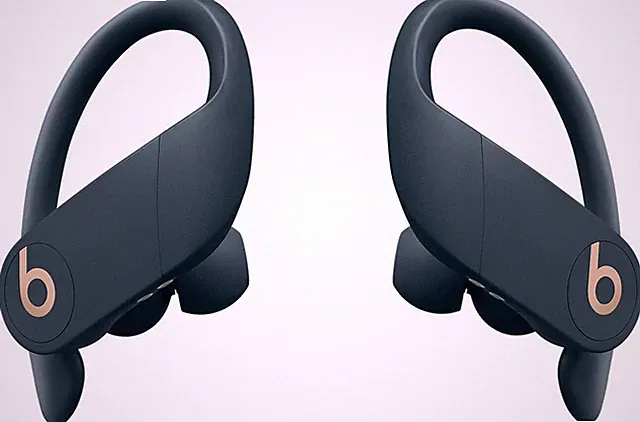(G1) Apple Beats By Dre Powerbeats Blau Black Kabellos Ohrbügel In-Ear Kopfhörer
