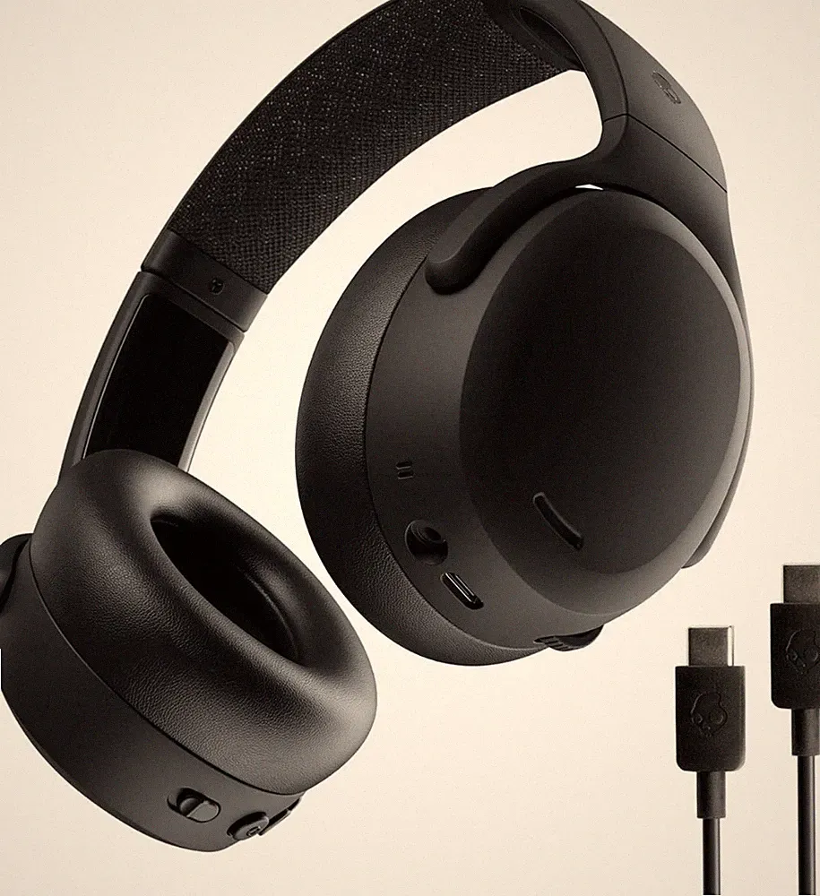 (G1) Skullcandy Crusher ANC 2 Ohraufliegende Kopfhörer - Schwarz (S6CAWR740)