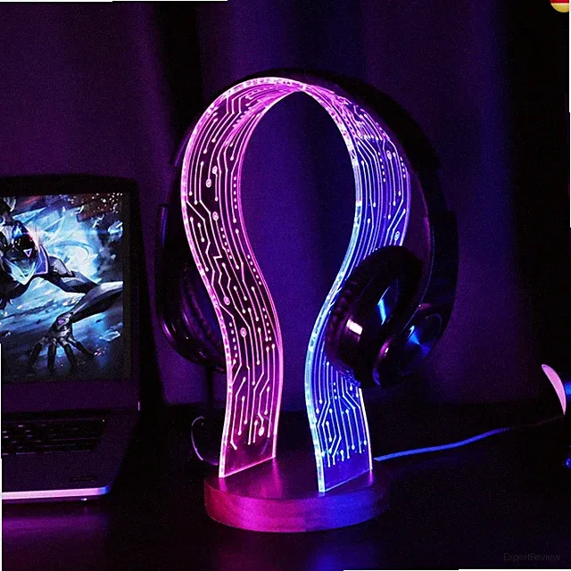 Gamer Geschenke, Beleuchteter Kopfhörerständer, Geschenke für Gamer und Mu