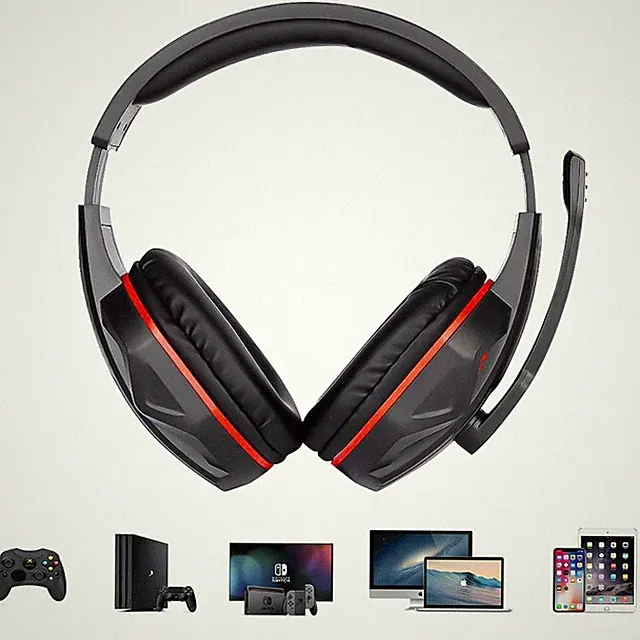 Gaming Headset, 50mm Treiber, 360-Grad-Stereo, Langes Kabel, PS3- und PSP-Kompat