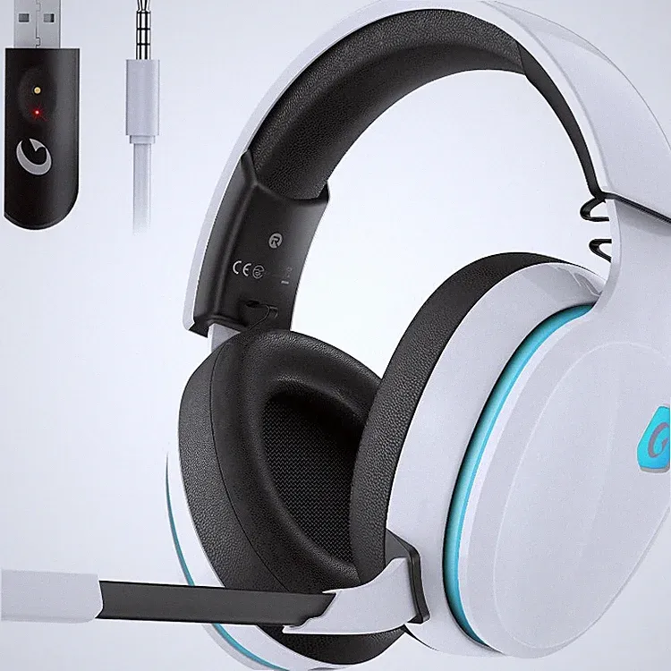 Gaming Headset Kopfhörer Bluetooth 5 2 4 GHz 40h Akku Noise Cancelling für PS5