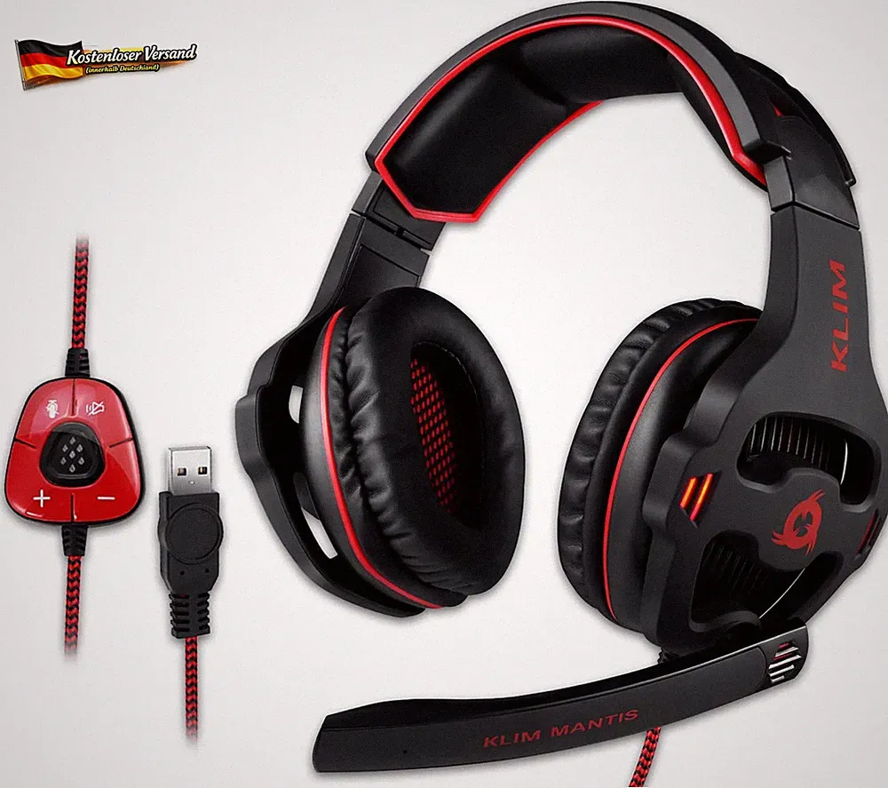Gaming Headset mit 7.1 Surround noise Cancelling für PC PS4 Switch Mac