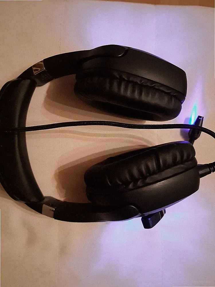 Gaming Headset mit Mikrofon 3.5mm Klinkenstecker LED Kopfhörer Stereo Surround
