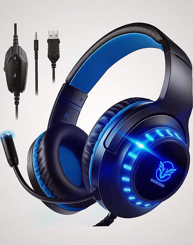 Gaming Headset mit Mikrofon für PS5 Nintendo Switch PS4 Xbox One PC