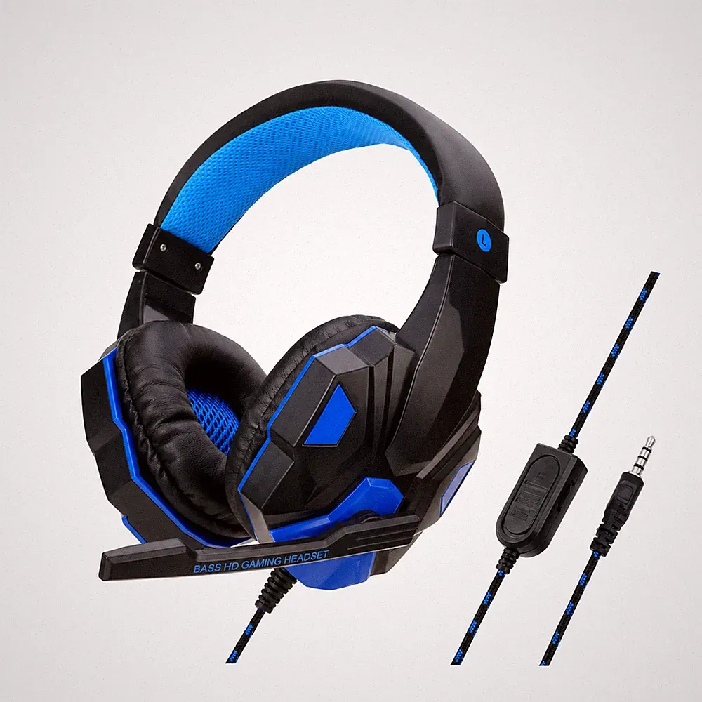 Gaming Headset mit Mikrofon Stereo Kopfhörer PC PS4 PS5 Xbox Laptop