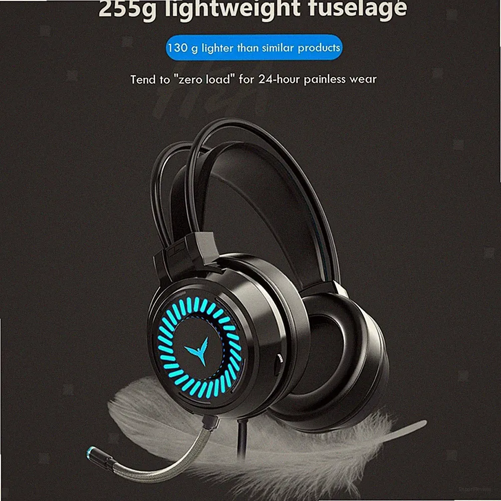 Gaming Headset PC Kopfhörer 7.1 Surround Sound für Laptop (3,5 mm Stecker)