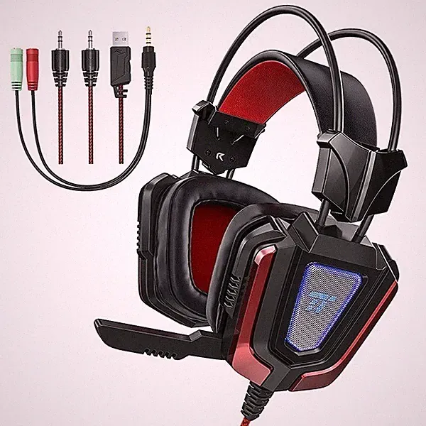 Gaming-Headset PC mit Beleuchtung , Spiel Kopfhörer TT-EP005 Taotronics