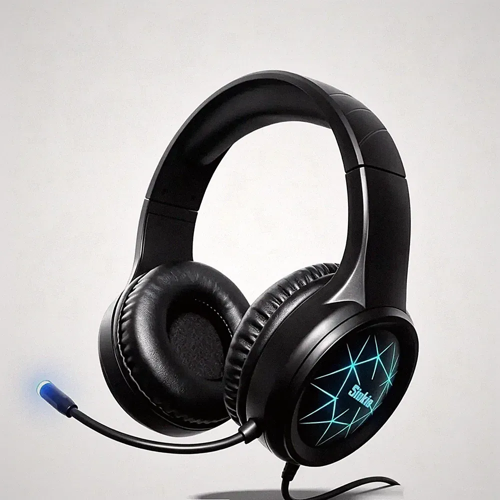 Gaming Headset Siukie CH25 Kopfhörer mit Mikrofon AUX an 3,5mm Klinkenstecker