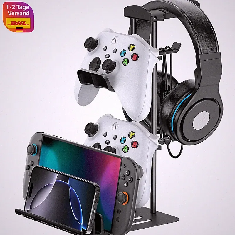 Gaming Kopfhörer Ständer Aluminium Tisch Halterung für Headset Controller