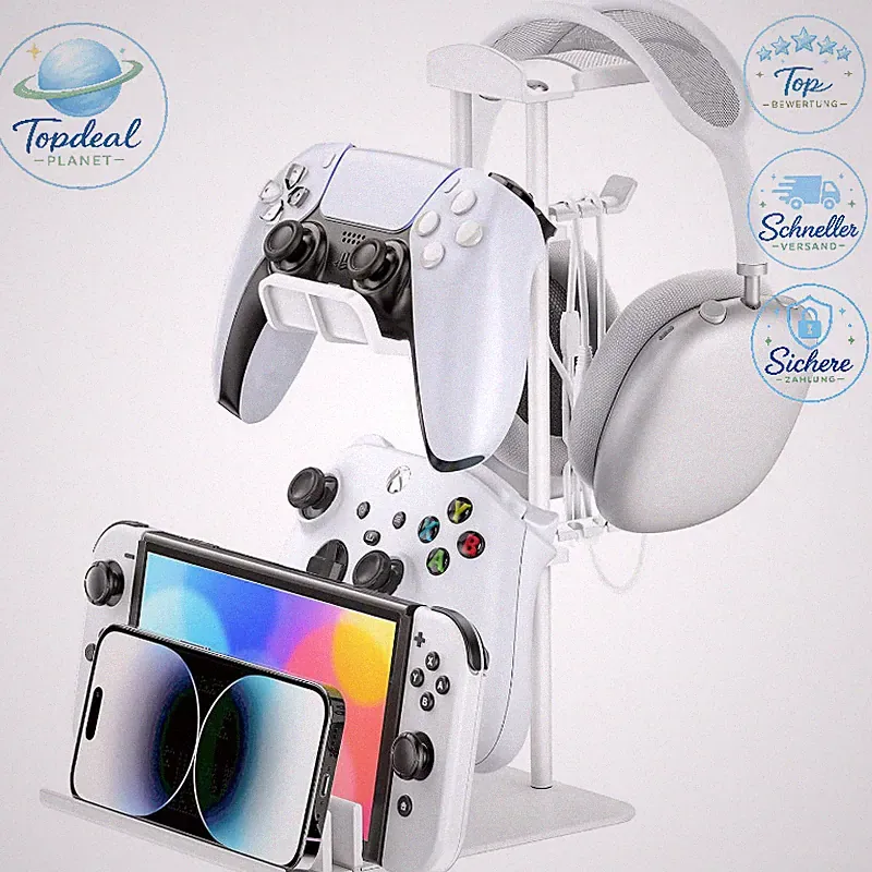 Gaming Kopfhörer Ständer Aluminium Tisch Halterung für Headset Controller PC