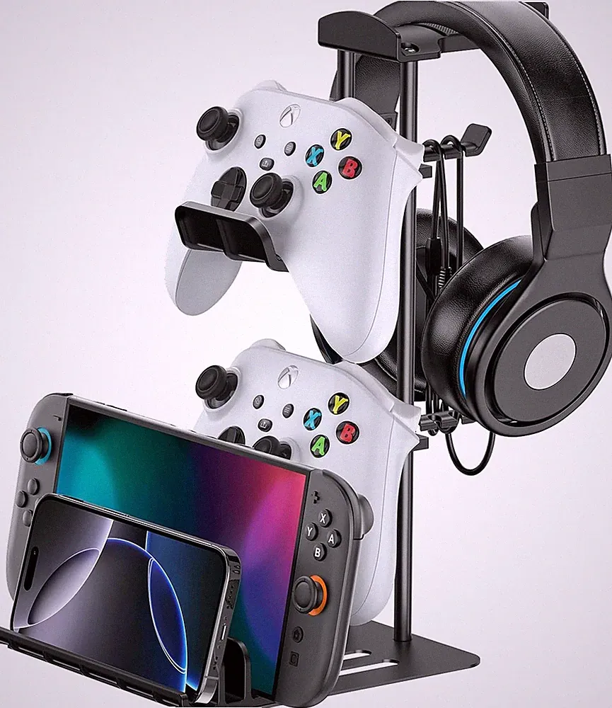 Gaming Kopfhörer Ständer Controller Halter Tisch Aluminium-Stange Schreibtisch
