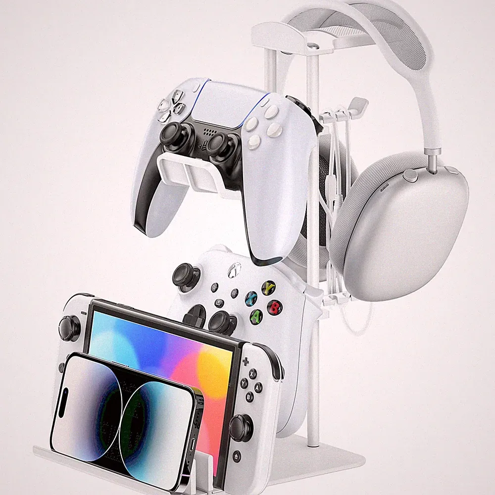 Gaming Kopfhörer Ständer Headset Halterung Tisch Controller Halter Aluminium