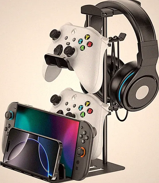 Gaming Kopfhörer Ständer, Headset Halterung Tisch & Controller Halter, H
