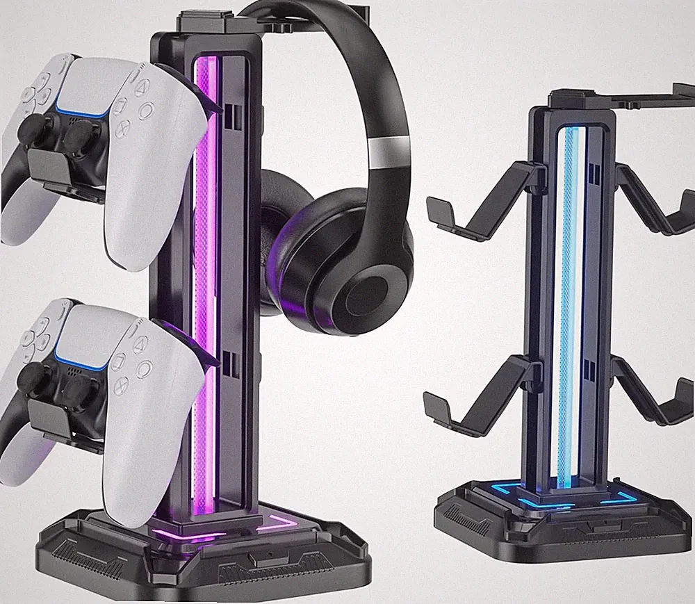 Gaming Kopfhörer Ständer Led Mit 9 Lichtmodi - Drehbarer Headset Halterung