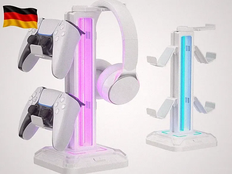 Gaming Kopfhörer Ständer Led mit 9 Lichtmodi - Drehbarer Headset Halterung T