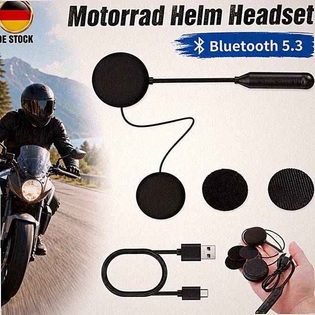 Gegensprechanlage Motorrad Helm Headset Bluetooth-Headset Kopfhörer Bluetooth