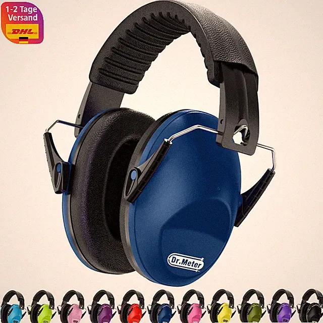 Gehörschutz Kinder Lärmschutz Kopfhörer Passiv SNR 27dB Marineblau Schlafen