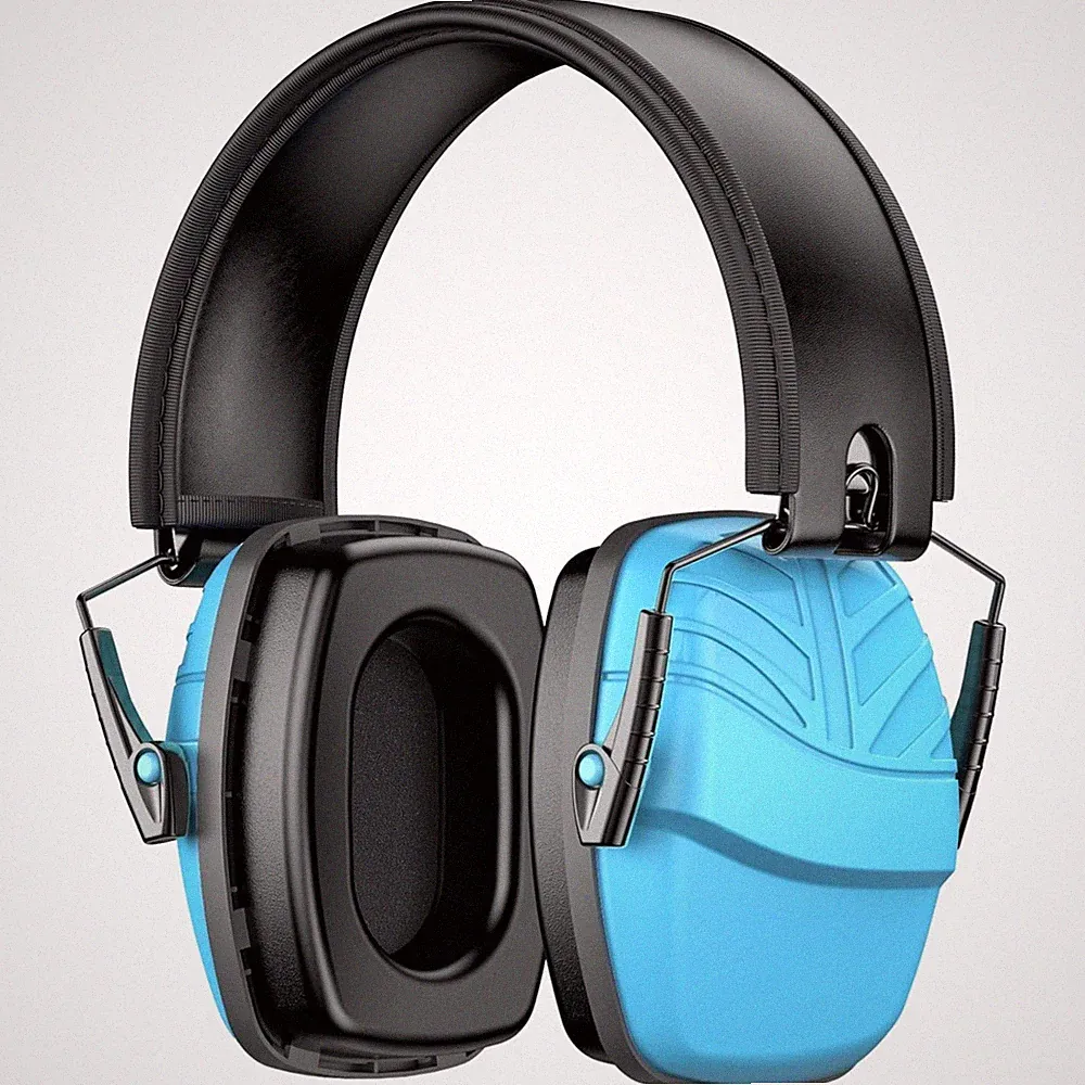 Gehörschutz Kinder, Lärmschutz Kopfhörer, SNR 35dB, Zusammenklappbar, Blau