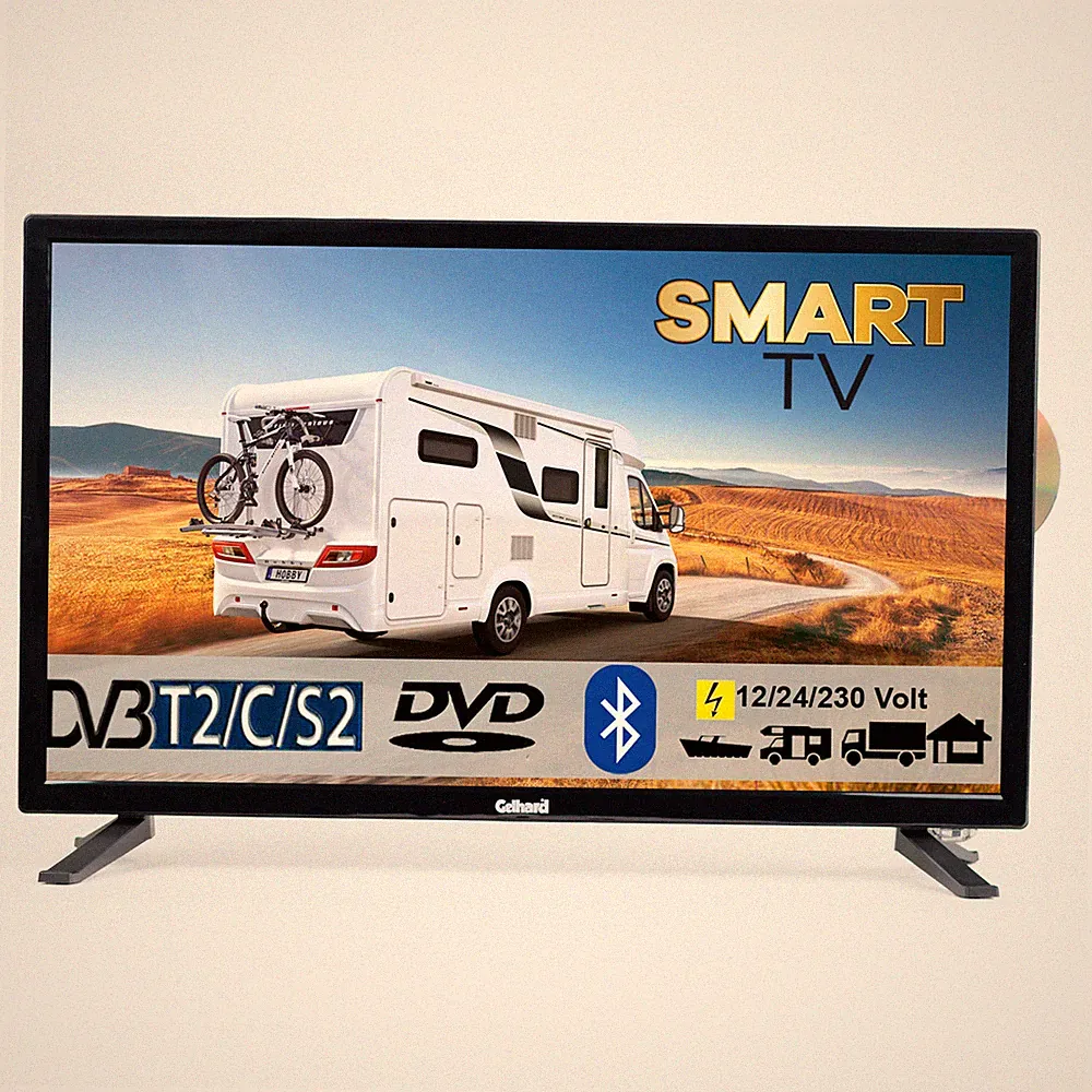 Gelhard GTV2756 27" LED Smart TV WebOS mit DVD und Bluetooth DVB-S2/C/T2 für 12V