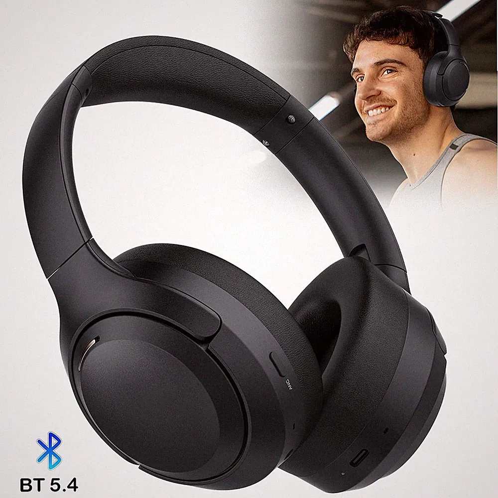 Geräuschunterdrückung Kopfhörer Hybrid ANC Bluetooth 5.4 Kopfhörer Over-Ear 60h