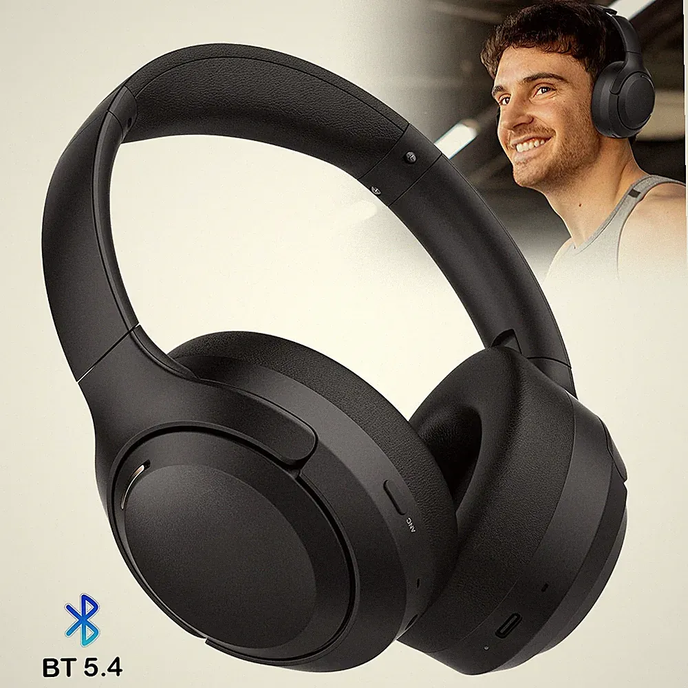 Geräuschunterdrückung Kopfhörer kabellos Bluetooth 5.4 Over-Ear 40mm 60h Akku DE