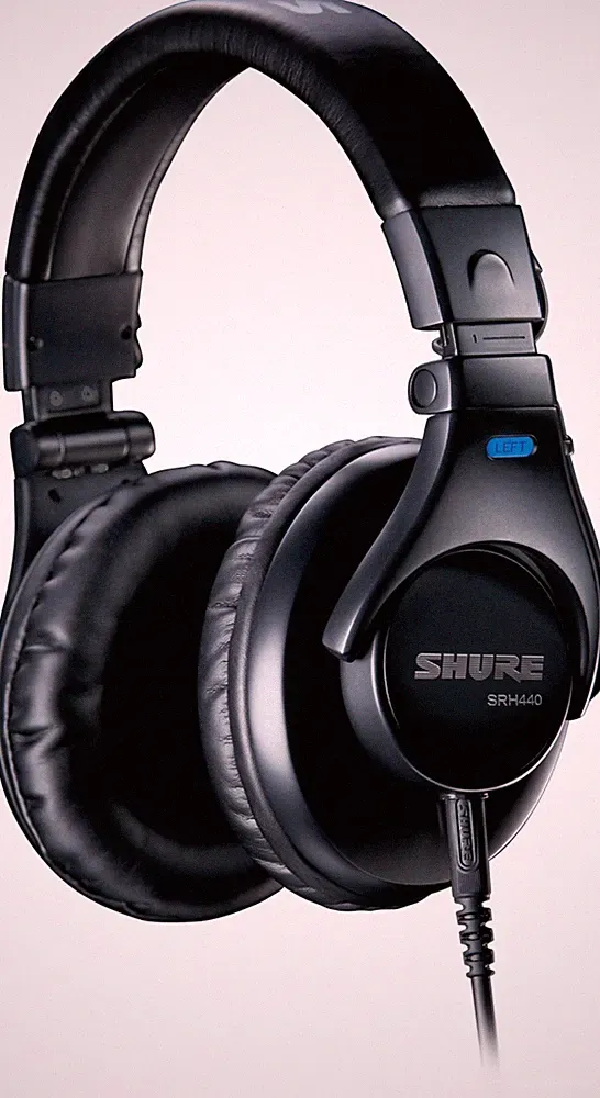 Geschlossener Over-Ear Shure Profi Studiokopfhörer f. Podcast, Mixing & Aufnahme
