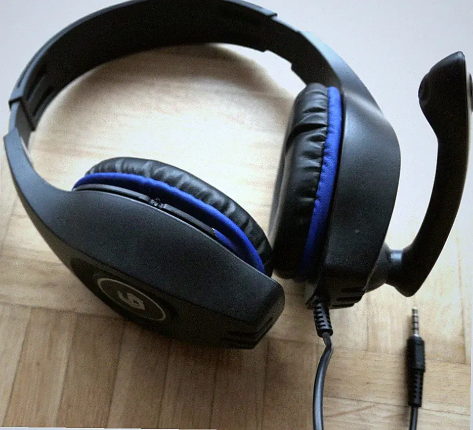 GG Over Ear Stereo Headset Klinkenstecker Mikrofon USB PC Office Kopfhörer