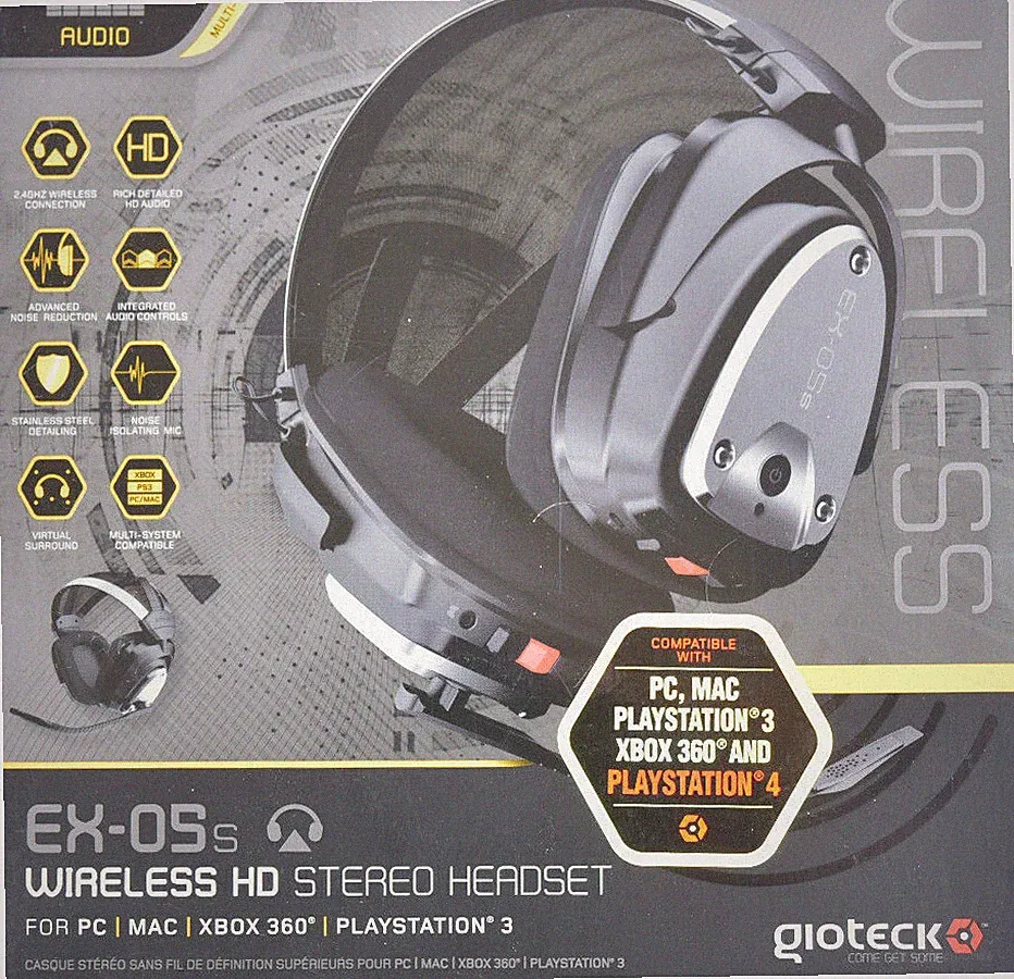 GIOTECK EX-05S Universal Wireless Gaming Headset Xbox PC Mac PS5 PS4 Kopfhörer