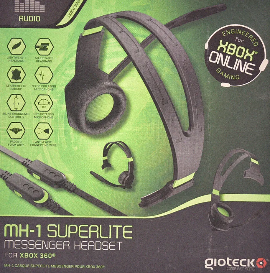 Gioteck MH-1 Universal Gaming Headset Kopfhörer PC Playstation Xbox Mac grün