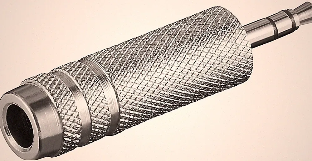 Goobay Klinke Adapter Kopfhörer Klinkenstecker 3,5mm auf 6,35mm Kupplung Stereo