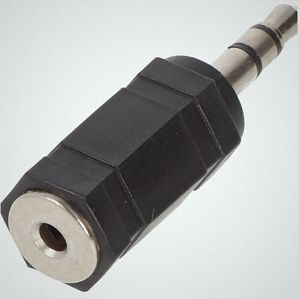 Goobay Kopfhörer-Adapter, AUX-Klinke 3,5 mm zu 2,5 mm - 1x 3,5-mm-Klinkenstecker