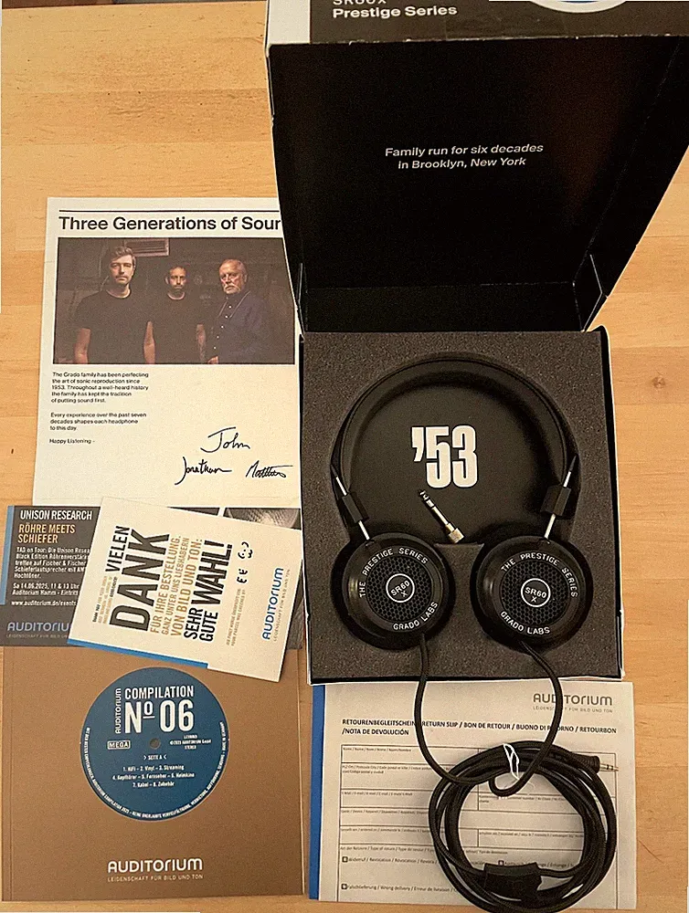 GRADO Labs SR60x Prestige Series, offener Premium Kopfhörer, NEU mit Garantie