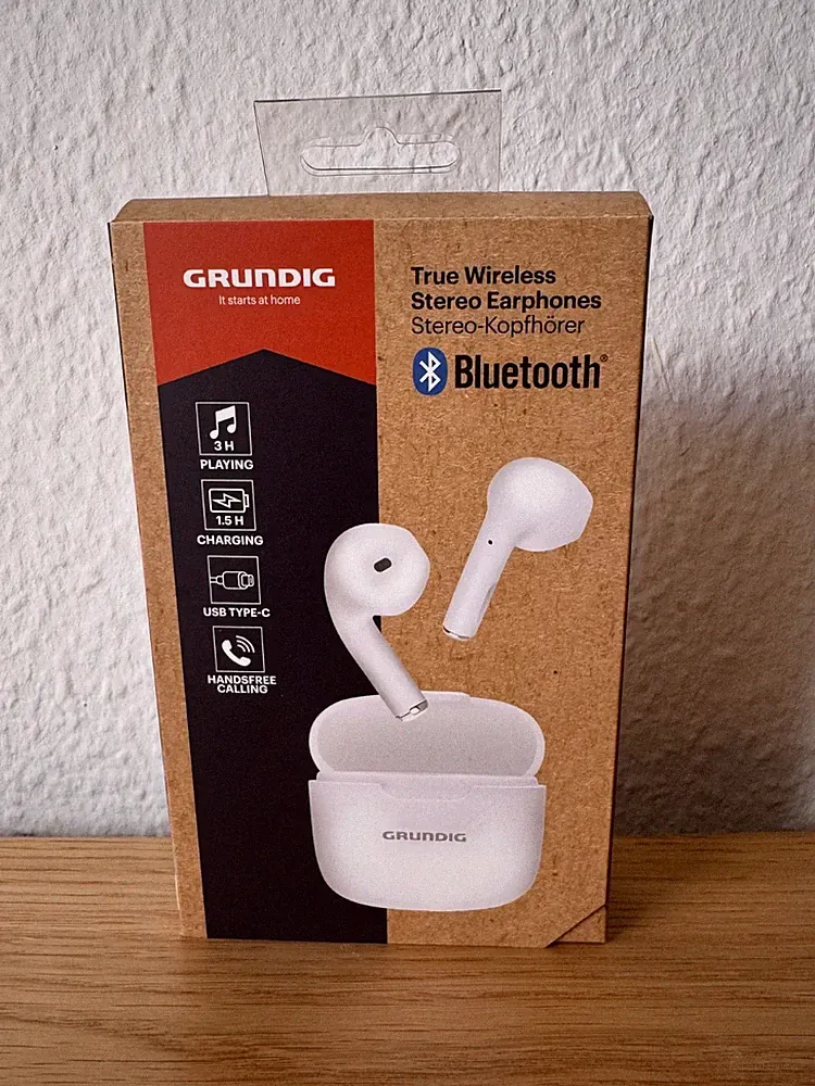 Grundig Bluetooth Kopfhörer Kabellos In Ear Earbuds 200mAh 3h LadeEtui *NEU/OVP*
