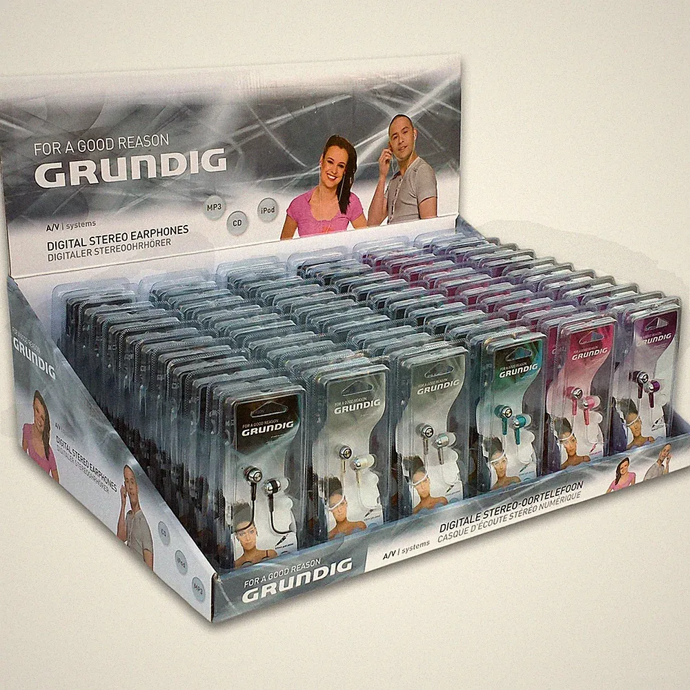 Grundig IN EAR Kopfhörer Ohrhörer Stöpsel Earbuds mit Kabel 3,5mm Klinke Stecker