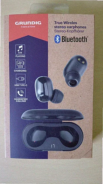 Grundig TWS 200AH Bluetooth 5.3 In-Ear Kopfhörer Mikrofon USB-C Neu OVP
