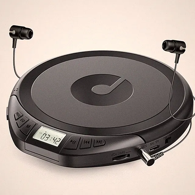 Gueray CD Player Tragbar CD Players Kinder Tragbarer CD-Player fürs Auto Disc...