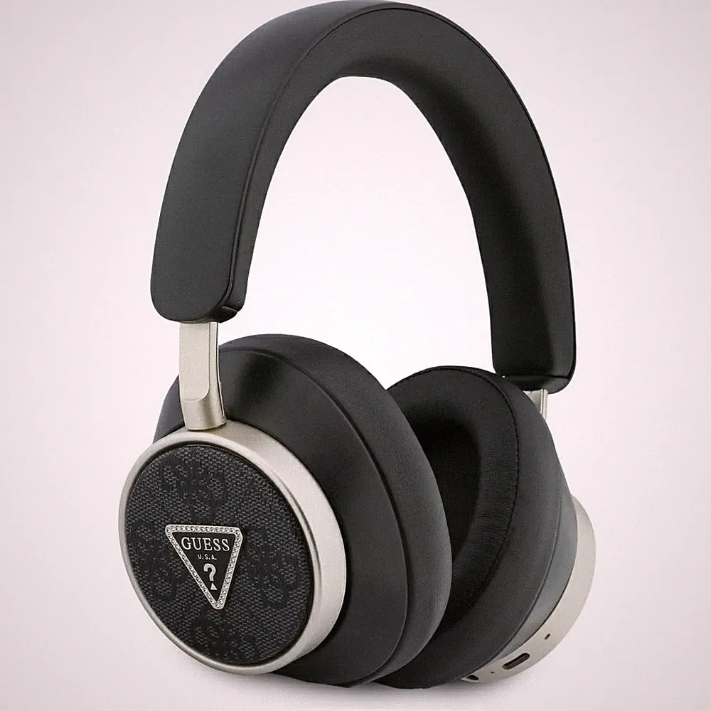GUESS 4G TRIANGLE LOGO On-Ear-Kopfhörer für iPhone und Android mit ENC Bluetooth