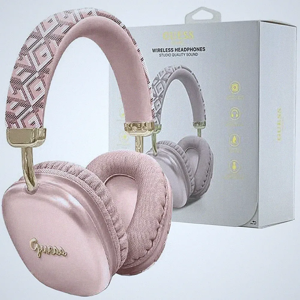 GUESS ON-EAR BLUETOOTH-KOPFHÖRER FÜR IPHONE 12 11 10 STEREO METALLIC LOGO