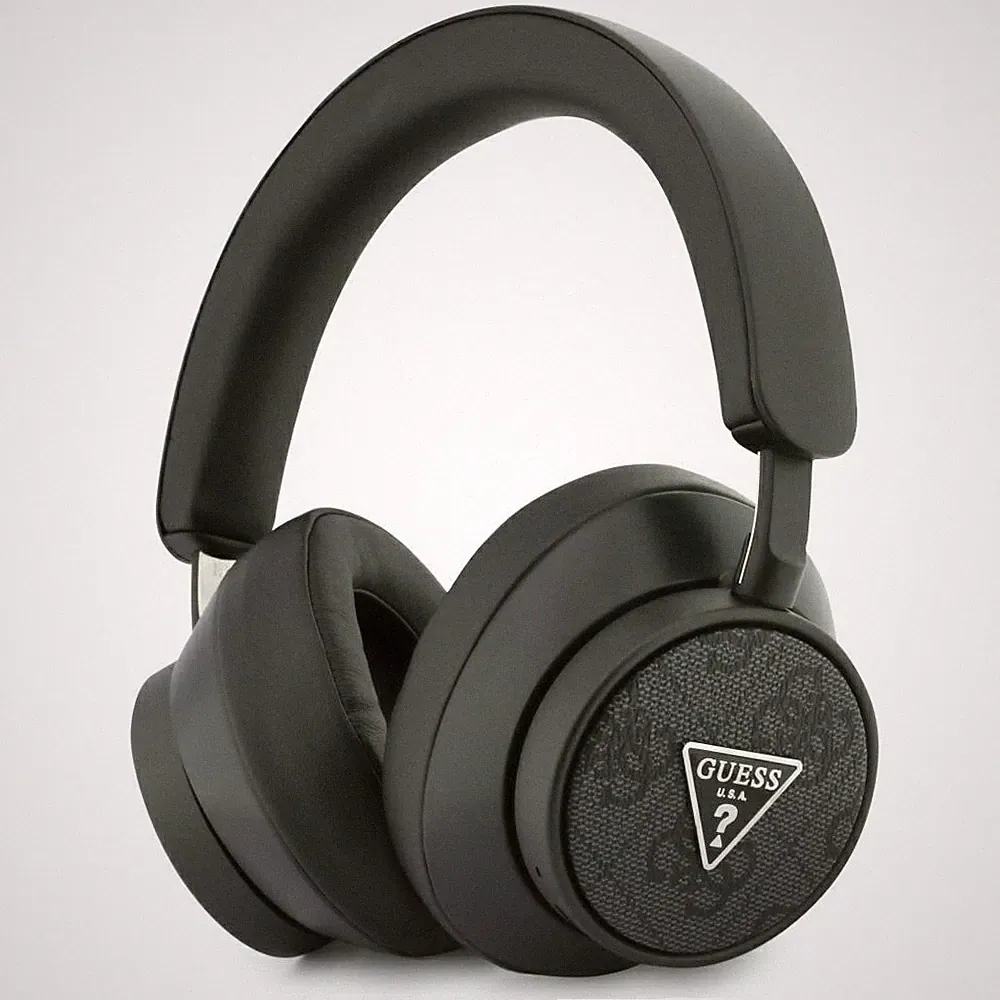 GUESS On-Ear-Bluetooth-Kopfhörer für iPhone, Samsung und Huawei mit Dreieckslogo