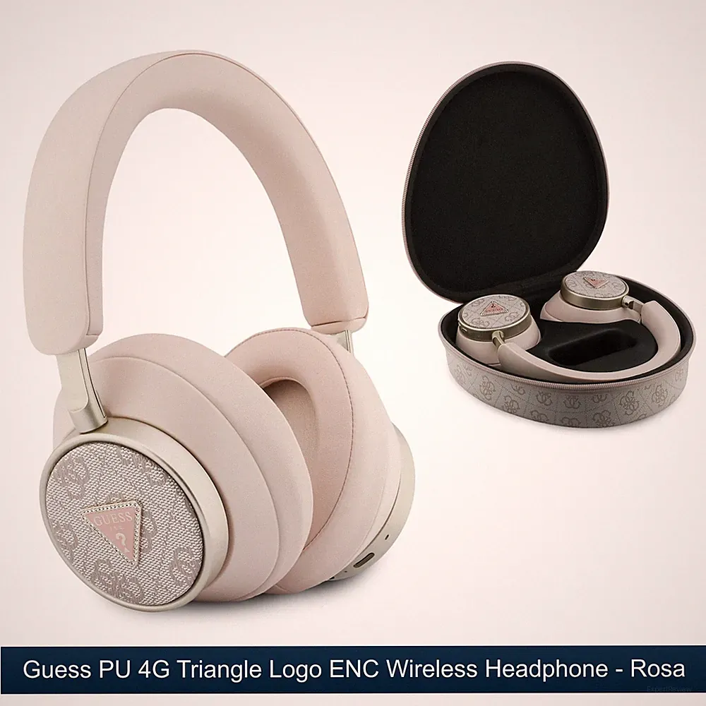 Guess Wireless Kopfhörer Bluetooth 5.4 Over Ear Headphone für Handy Tablets Rosa